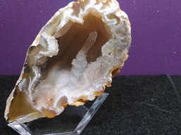 Quartz blanc géode